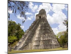 Tower 1, Mayan Ruins in the Gran Plaza, Tikal, Guatemala-Bill Bachmann-Mounted Photographic Print