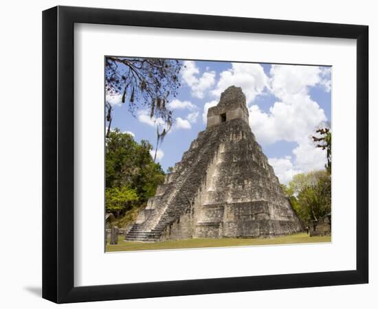 Tower 1, Mayan Ruins in the Gran Plaza, Tikal, Guatemala-Bill Bachmann-Framed Photographic Print