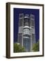 Tower 185, Dusk, Theodor-Heuss-Allee, District Gallus, European District-Axel Schmies-Framed Photographic Print