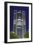 Tower 185, Dusk, Theodor-Heuss-Allee, District Gallus, European District-Axel Schmies-Framed Photographic Print