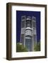 Tower 185, Dusk, Theodor-Heuss-Allee, District Gallus, European District-Axel Schmies-Framed Photographic Print