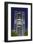 Tower 185, Dusk, Theodor-Heuss-Allee, District Gallus, European District-Axel Schmies-Framed Photographic Print