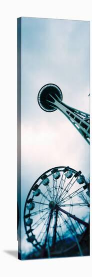 Tower and a Ferris Wheel, Space Needle, Seattle Center, Queen Anne Hill, Seattle, Washington State-null-Stretched Canvas