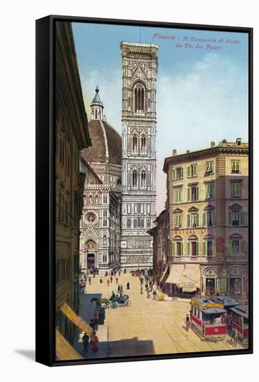 Tower and Cathedral, Florence, Italy-null-Framed Stretched Canvas