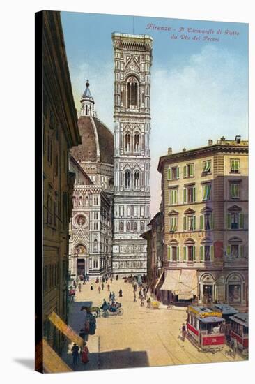 Tower and Cathedral, Florence, Italy-null-Stretched Canvas