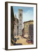 Tower and Cathedral, Florence, Italy-null-Framed Art Print