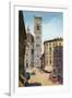 Tower and Cathedral, Florence, Italy-null-Framed Art Print