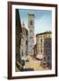 Tower and Cathedral, Florence, Italy-null-Framed Art Print