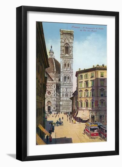 Tower and Cathedral, Florence, Italy-null-Framed Art Print