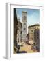 Tower and Cathedral, Florence, Italy-null-Framed Art Print