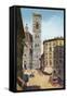 Tower and Cathedral, Florence, Italy-null-Framed Stretched Canvas