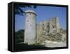 Tower and Keep of the Castle at Falaise, Birthplace of William the Conqueror, France-Philip Craven-Framed Stretched Canvas