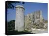 Tower and Keep of the Castle at Falaise, Birthplace of William the Conqueror, France-Philip Craven-Stretched Canvas