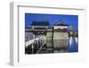 Tower and Moat of Hiroshima Castle at Dusk, Hiroshima, Hiroshima Prefecture, Japan-Ian Trower-Framed Photographic Print