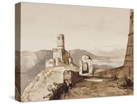 Tower and Town Walls-Achille Vianelli-Stretched Canvas