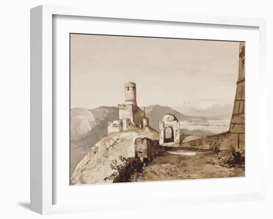 Tower and Town Walls-Achille Vianelli-Framed Giclee Print