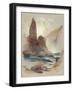 Tower at Tower Falls, Yellowstone, 1872-Thomas Moran-Framed Giclee Print