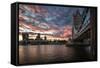 Tower Bridge 1-Giuseppe Torre-Framed Stretched Canvas