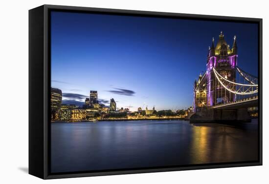 Tower Bridge 2-Giuseppe Torre-Framed Stretched Canvas