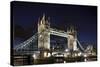 Tower Bridge across the Thames, at Night, London, England, Uk-Axel Schmies-Stretched Canvas