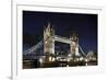 Tower Bridge across the Thames, at Night, London, England, Uk-Axel Schmies-Framed Photographic Print