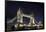 Tower Bridge across the Thames, at Night, London, England, Uk-Axel Schmies-Framed Photographic Print