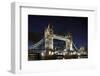 Tower Bridge across the Thames, at Night, London, England, Uk-Axel Schmies-Framed Photographic Print