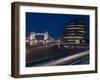 Tower Bridge and City Hall Dusk, London, England, United Kingdom, Europe-Charles Bowman-Framed Photographic Print