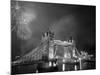 Tower Bridge and Fireworks, London, England-Steve Vidler-Mounted Photographic Print