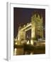 Tower Bridge and River Thames at Dusk, London, England, United Kingdom-David Wall-Framed Photographic Print