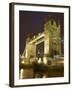 Tower Bridge and River Thames at Dusk, London, England, United Kingdom-David Wall-Framed Photographic Print