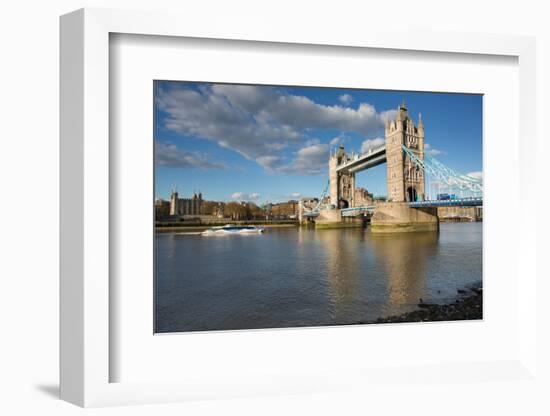 Tower Bridge and River Thames, London, England, United Kingdom, Europe-Frank Fell-Framed Photographic Print