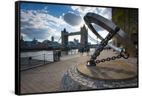 Tower Bridge and River Thames, London, England, United Kingdom, Europe-Frank Fell-Framed Stretched Canvas