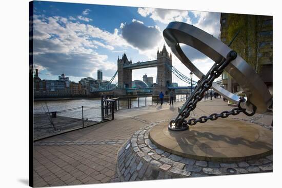 Tower Bridge and River Thames, London, England, United Kingdom, Europe-Frank Fell-Stretched Canvas