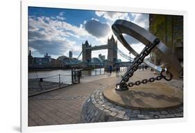 Tower Bridge and River Thames, London, England, United Kingdom, Europe-Frank Fell-Framed Photographic Print