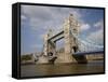 Tower Bridge and River Thames, London, England, United Kingdom-David Wall-Framed Stretched Canvas