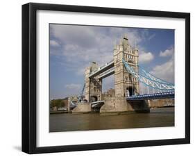 Tower Bridge and River Thames, London, England, United Kingdom-David Wall-Framed Photographic Print