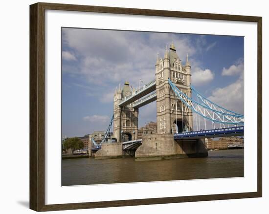 Tower Bridge and River Thames, London, England, United Kingdom-David Wall-Framed Photographic Print