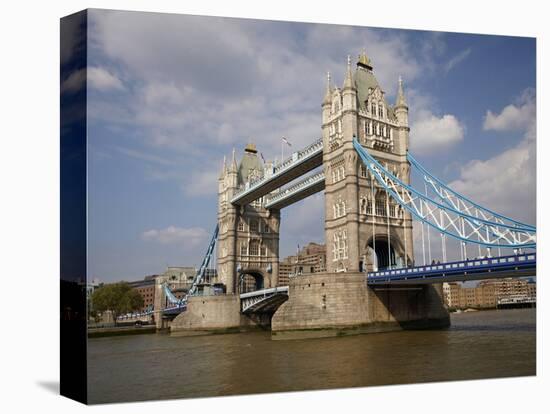 Tower Bridge and River Thames, London, England, United Kingdom-David Wall-Stretched Canvas