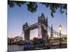 Tower Bridge and Shard at dusk, London, England, United Kingdom, Europe-Charles Bowman-Mounted Photographic Print