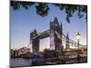 Tower Bridge and Shard at dusk, London, England, United Kingdom, Europe-Charles Bowman-Mounted Premium Photographic Print