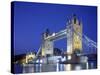 Tower Bridge and Thames River, London, England-Steve Vidler-Stretched Canvas