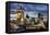 Tower Bridge and the City of London at Night, London, England, United Kingdom, Europe-Miles Ertman-Framed Stretched Canvas