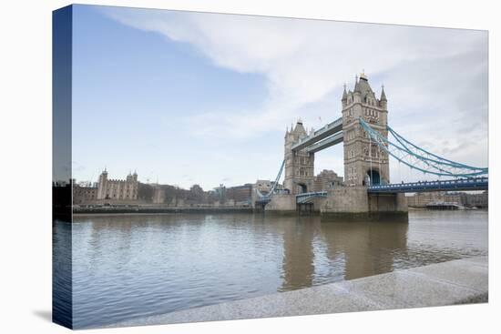Tower Bridge and the River Thames; London; UK-Nosnibor137-Stretched Canvas