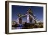 Tower Bridge and The Shard at dusk, London, England, United Kingdom, Europe-Charles Bowman-Framed Photographic Print