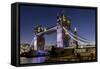 Tower Bridge and The Shard at dusk, London, England, United Kingdom, Europe-Charles Bowman-Framed Stretched Canvas