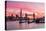 Tower Bridge and The Shard at sunset, London-Ed Hasler-Stretched Canvas