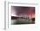 Tower Bridge and The Shard at sunset with storm clouds, London-Ed Hasler-Framed Photographic Print