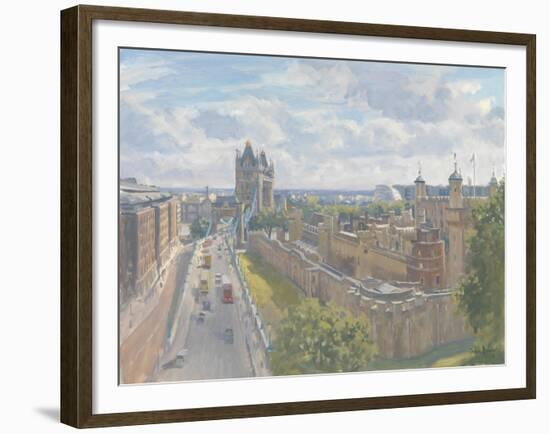 Tower Bridge and the Tower of London, 2010-Julian Barrow-Framed Giclee Print