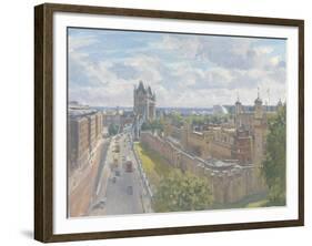 Tower Bridge and the Tower of London, 2010-Julian Barrow-Framed Giclee Print